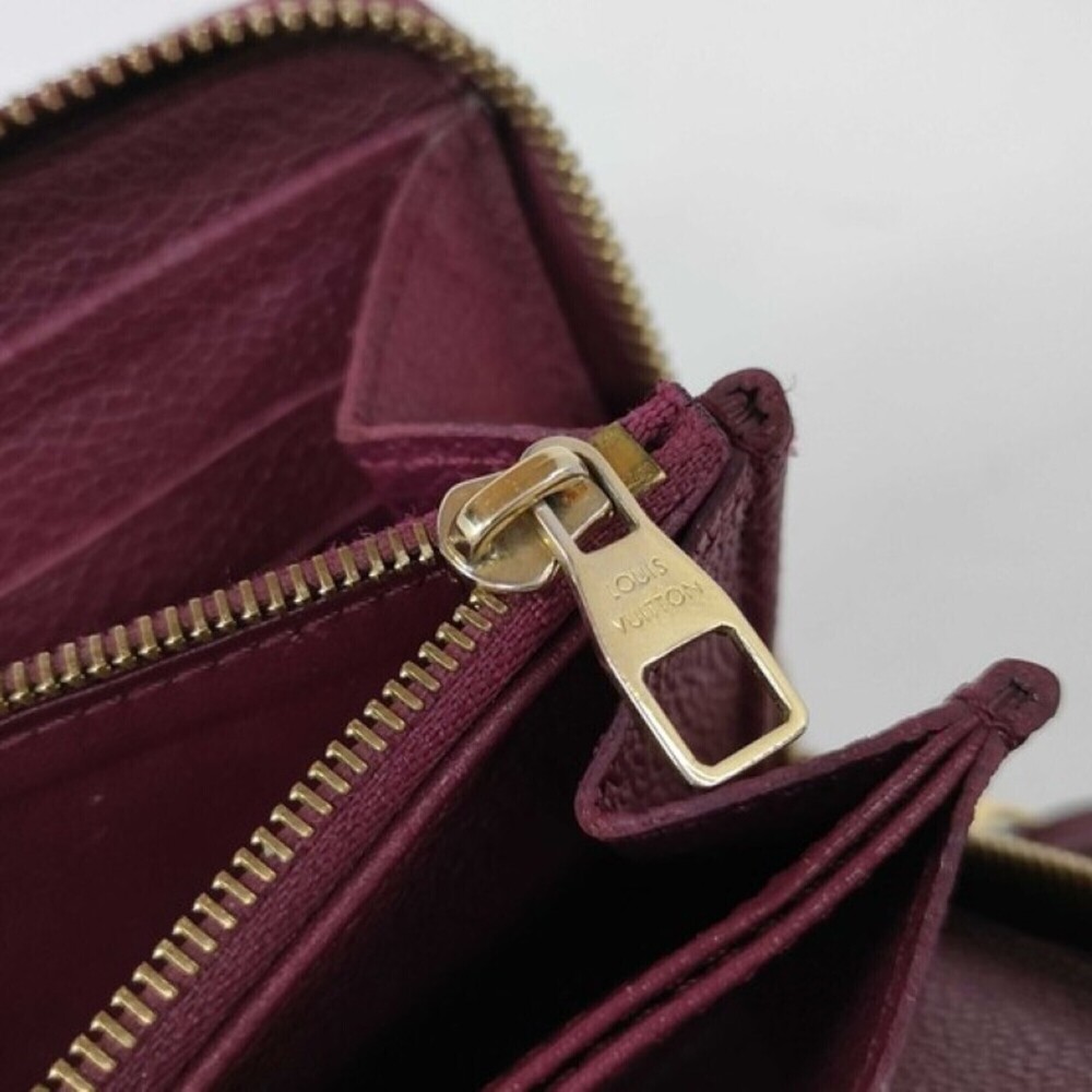 LOUIS VUITTON Zippy Wallet M62214 Raisin (Purple) Monogram Empreinte Women's ... - Picture 9 of 10